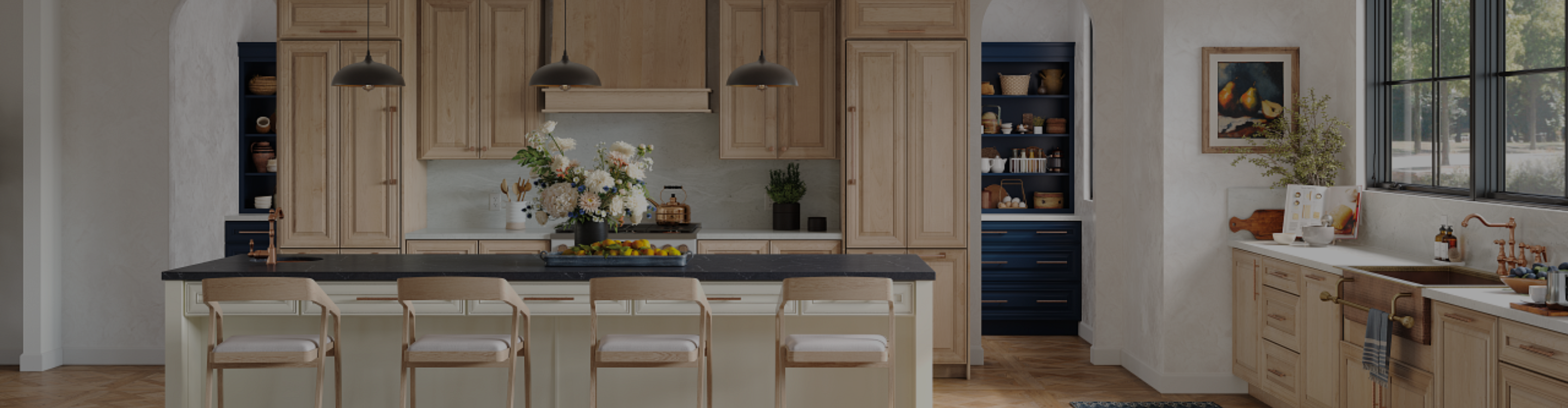 Dream Kitchen with natural cabinetry
